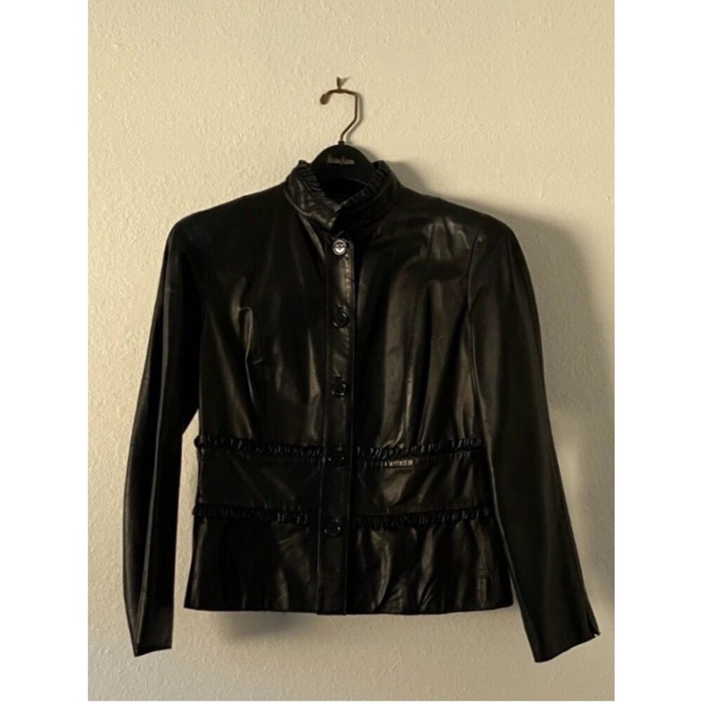Black Per Se Leather Jacket